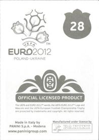 2012 Panini UEFA Euro 2012 Stickers #28 Arena Lviv Back