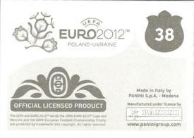 2012 Panini UEFA Euro 2012 Stickers #38 Creando historia juntos Back