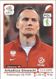 2012 Panini UEFA Euro 2012 Stickers #57 Arkadiusz Głowacki Front