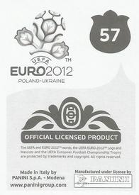 2012 Panini UEFA Euro 2012 Stickers #57 Arkadiusz Głowacki Back