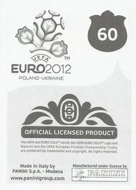 2012 Panini UEFA Euro 2012 Stickers #60 Marcin Wasilewski Back