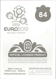 2012 Panini UEFA Euro 2012 Stickers #84 Alexandros Tzorvas Back