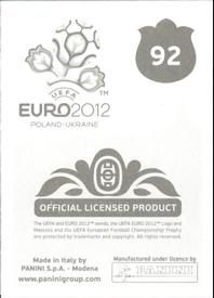 2012 Panini UEFA Euro 2012 Stickers #92 Vassilis Torossidis Back