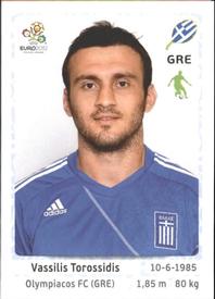 2012 Panini UEFA Euro 2012 Stickers #92 Vassilis Torossidis Front