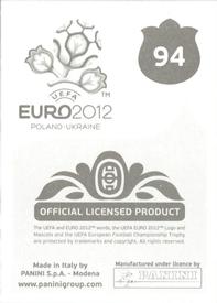 2012 Panini UEFA Euro 2012 Stickers #94 Giorgos Karagounis Back