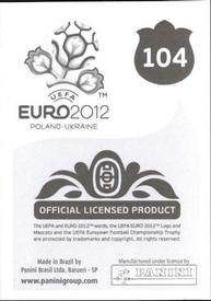 2012 Panini UEFA Euro 2012 Stickers #104 Vassilis Torossidis Back