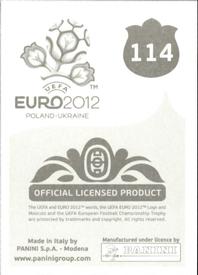 2012 Panini UEFA Euro 2012 Stickers #114 Vyacheslav Malafeev Back
