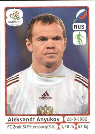 2012 Panini UEFA Euro 2012 Stickers #116 Aleksandr Anyukov Front