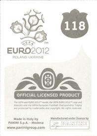 2012 Panini UEFA Euro 2012 Stickers #118 Vasili Berezutski Back
