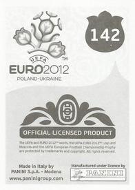 2012 Panini UEFA Euro 2012 Stickers #142 Petr Čech Back