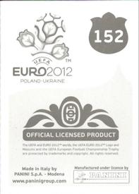 2012 Panini UEFA Euro 2012 Stickers #152 Daniel Kolář Back
