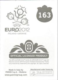 2012 Panini UEFA Euro 2012 Stickers #163 Michal Kadlec Back