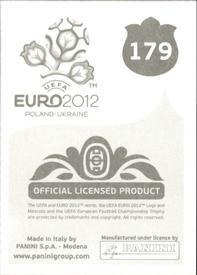 2012 Panini UEFA Euro 2012 Stickers #179 Nigel de Jong Back