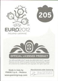 2012 Panini UEFA Euro 2012 Stickers #205 Andreas Bjelland Back