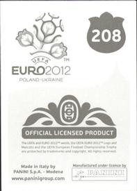 2012 Panini UEFA Euro 2012 Stickers #208 Martin Jørgensen Back