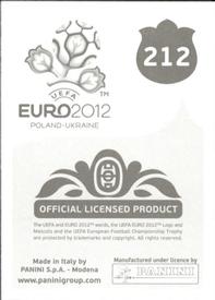 2012 Panini UEFA Euro 2012 Stickers #212 Jakob Poulsen Back
