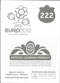 2012 Panini UEFA Euro 2012 Stickers #222 Nicklas Bendtner Back