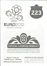 2012 Panini UEFA Euro 2012 Stickers #223 Slavek & Slavko Back