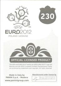 2012 Panini UEFA Euro 2012 Stickers #230 Tim Wiese Back