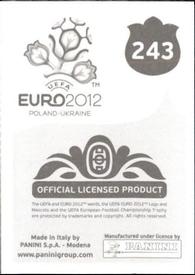 2012 Panini UEFA Euro 2012 Stickers #243 Marco Reus Back