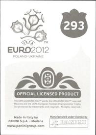 2012 Panini UEFA Euro 2012 Stickers #293 Jordi Alba Back