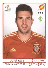 2012 Panini UEFA Euro 2012 Stickers #293 Jordi Alba Front