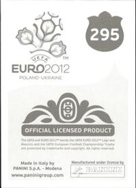 2012 Panini UEFA Euro 2012 Stickers #295 Sergio Busquets Back