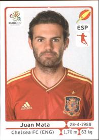 2012 Panini UEFA Euro 2012 Stickers #301 Juan Mata Front