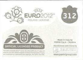 2012 Panini UEFA Euro 2012 Stickers #312 Team - Italy Back