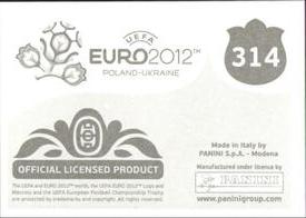 2012 Panini UEFA Euro 2012 Stickers #314 Team - Italy Back