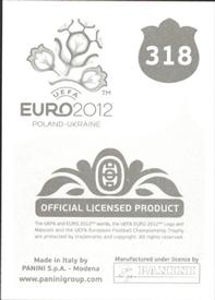2012 Panini UEFA Euro 2012 Stickers #318 Giorgio Chiellini Back