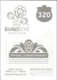 2012 Panini UEFA Euro 2012 Stickers #320 Andrea Ranocchia Back