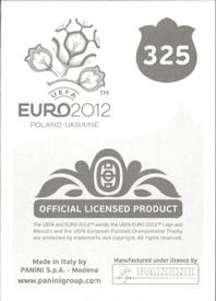 2012 Panini UEFA Euro 2012 Stickers #325 Andrea Pirlo Back