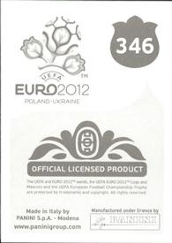 2012 Panini UEFA Euro 2012 Stickers #346 Keiren Westwood Back