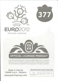 2012 Panini UEFA Euro 2012 Stickers #377 Vedran Ćorluka Back