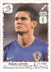 2012 Panini UEFA Euro 2012 Stickers #378 Dejan Lovren Front