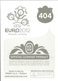 2012 Panini UEFA Euro 2012 Stickers #404 Olexandr Shovkovskiy Back