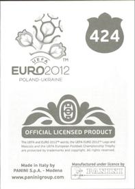 2012 Panini UEFA Euro 2012 Stickers #424 Anatoliy Tymoshchuk Back
