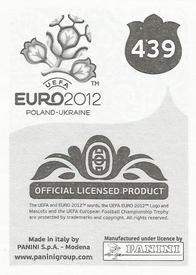 2012 Panini UEFA Euro 2012 Stickers #439 Oscar Wendt Back