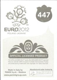 2012 Panini UEFA Euro 2012 Stickers #447 Emir Bajrami Back
