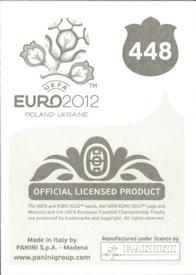 2012 Panini UEFA Euro 2012 Stickers #448 Tobias Hysén Back