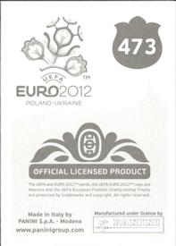 2012 Panini UEFA Euro 2012 Stickers #473 Marvin Martin Back