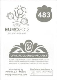 2012 Panini UEFA Euro 2012 Stickers #483 Karim Benzema Back