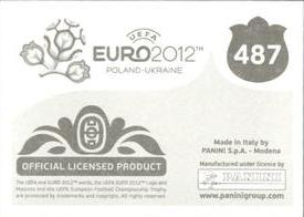 2012 Panini UEFA Euro 2012 Stickers #487 Team - England Back