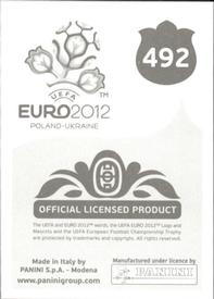 2012 Panini UEFA Euro 2012 Stickers #492 John Terry Back