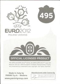 2012 Panini UEFA Euro 2012 Stickers #495 Gary Cahill Back