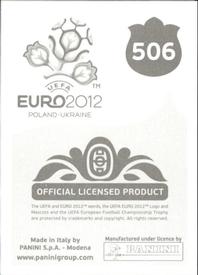2012 Panini UEFA Euro 2012 Stickers #506 Daniel Sturridge Back