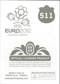 2012 Panini UEFA Euro 2012 Stickers #511 Ashley Young Back