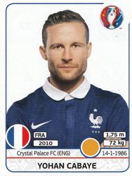 2016 Panini UEFA Euro Stickers #29 Yohan Cabaye Front