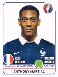 2016 Panini UEFA Euro Stickers #36 Anthony Martial Front